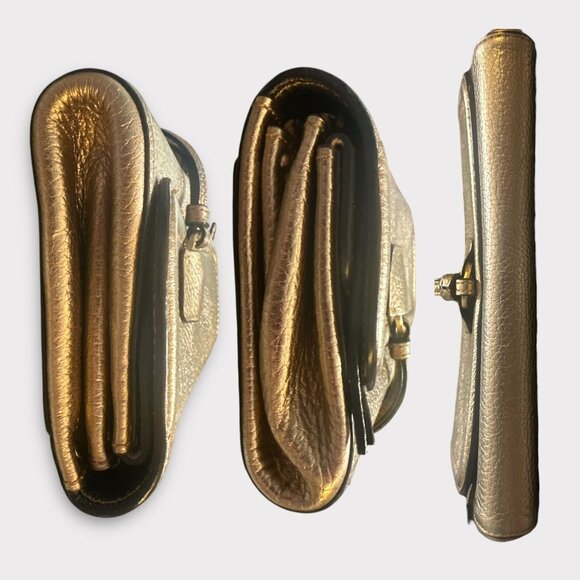 Annabel Ingall Gold Wristlet Clutch - Picture 6 of 11